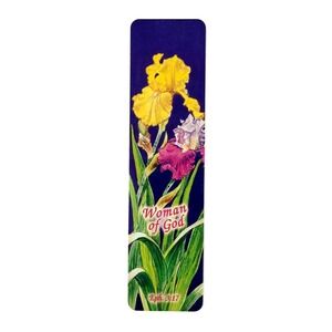 Vintage Y2K Woman of God Bookmark Serenity Prayer Ephesians Iris Floral 2004 CTA